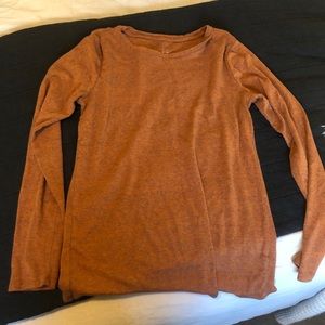 A New Day Long Sleeve Burnt Orange T Shirt